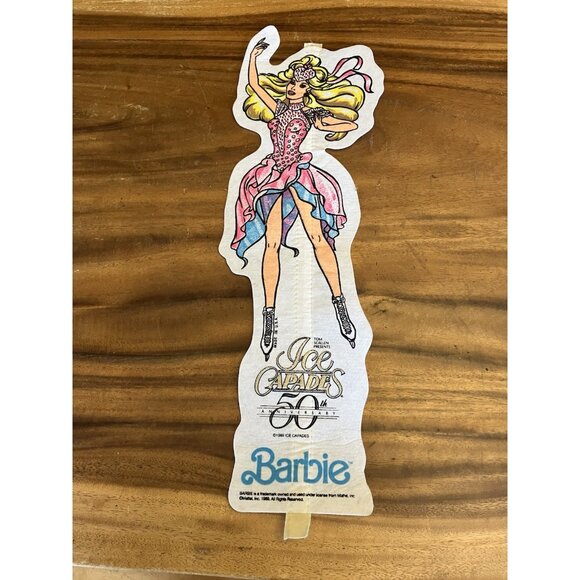 Barbie Ice Capades 50th Anniversary Pennant 1989 Souvenir 23” ( NO STICK ) - Picture 1 of 12